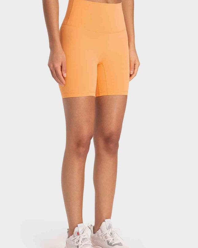 Staying Cozy Wide Waistband Biker Shorts