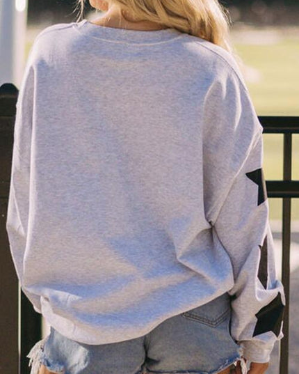 GAME DAY Long Sleeve Round Neck Sweatshirt