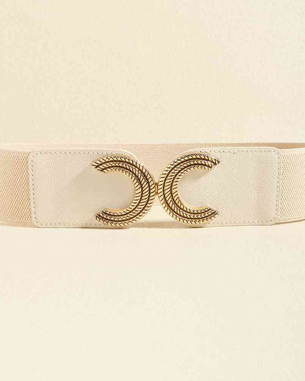 Double C Buckle Elastic Belt