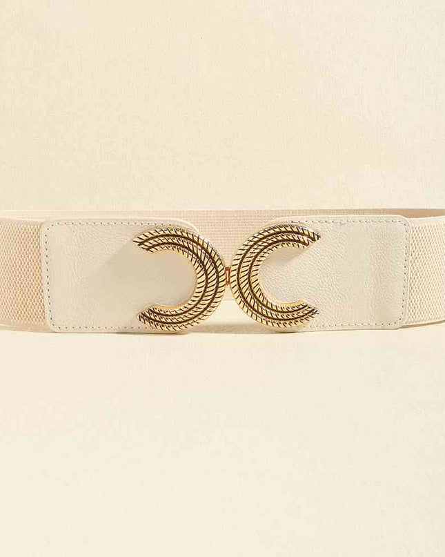 Double C Buckle Elastic Belt