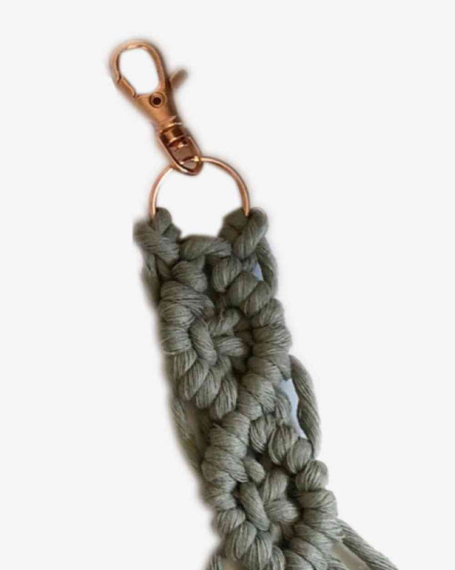Assorted 4-Pack Macrame Fringe Keychain