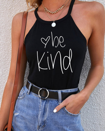 BE KIND Graphic Round Neck Tank