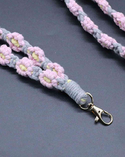 Flower Macrame Phone Lanyard