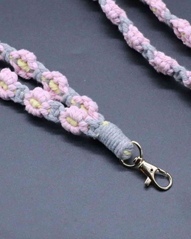 Flower Macrame Phone Lanyard