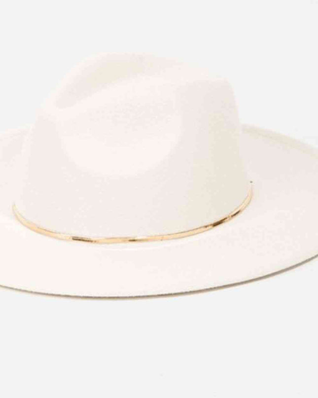 Fame Slice of Chic Herringbone Chain Fedora