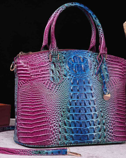 Gradient PU Leather Handbag