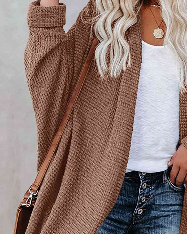 Open Front Long Sleeve Cardigan