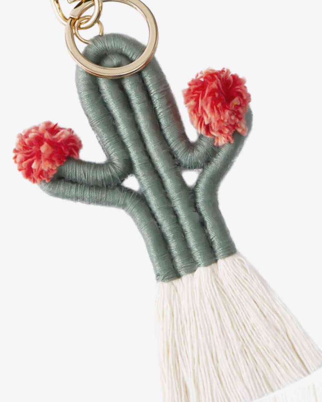 Cactus Keychain with Fringe