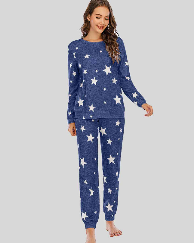Star Top and Pants Lounge Set