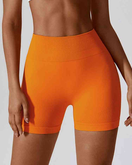 Wide Waistband Slim Fit Sports Shorts