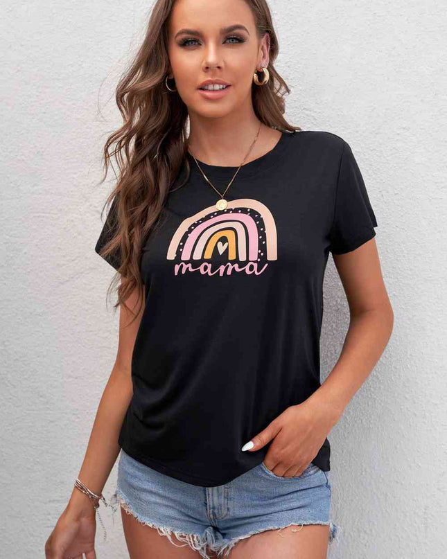 Women Graphic Round Neck Tee Shirt