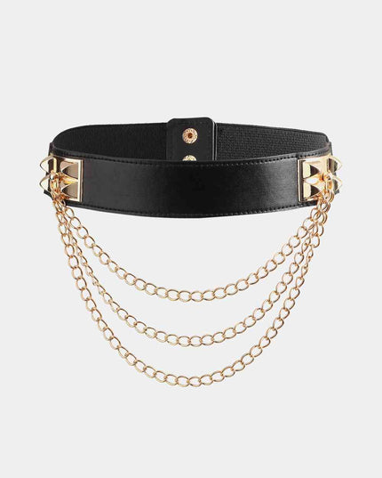 Elastic Belt with Chain