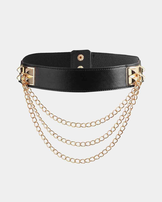 Elastic Belt with Chain