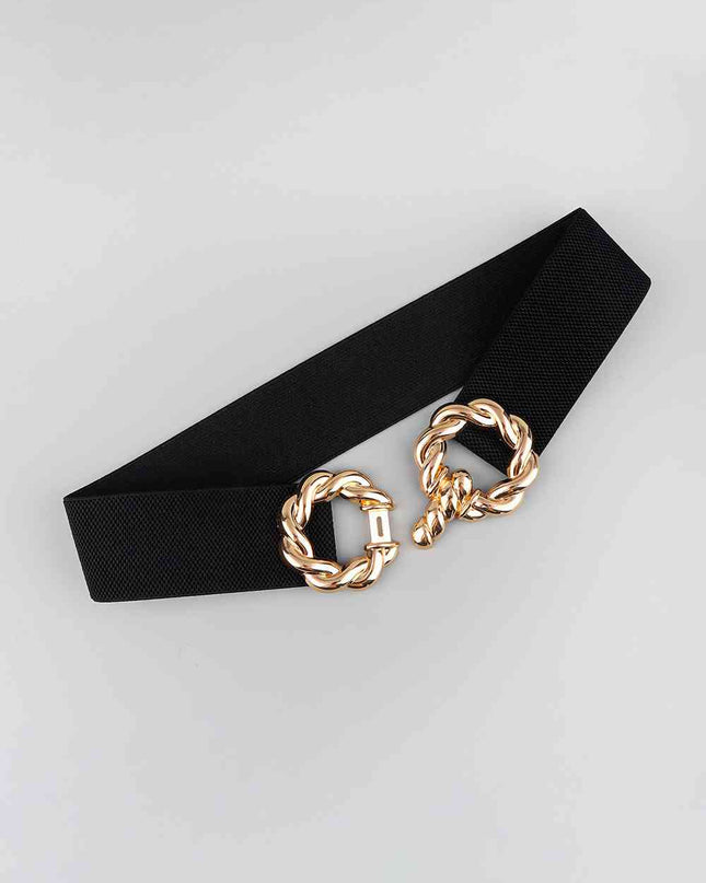 Zinc Alloy Buckle Elastic Belt