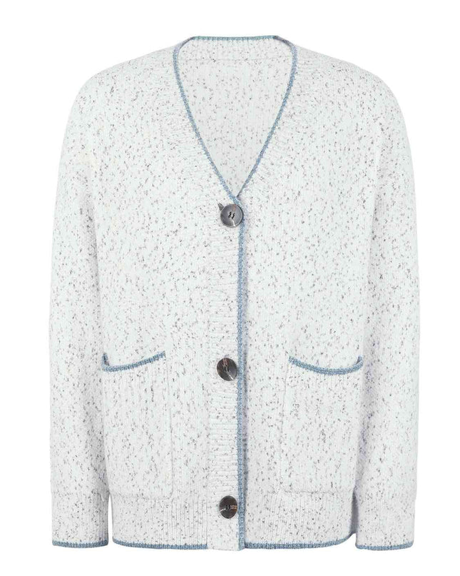Button Down V-Neck Cardigan with Pockets