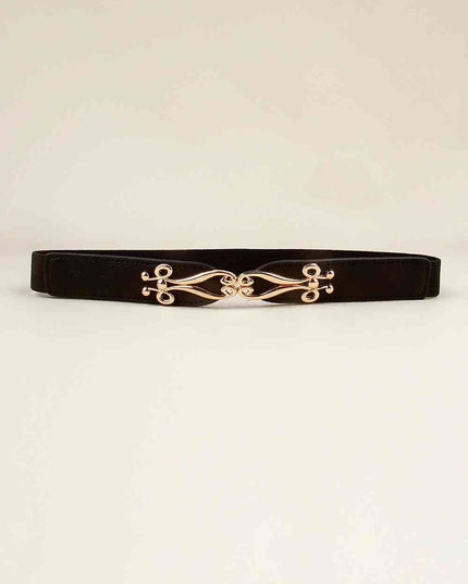 Alloy Buckle Elastic Belt