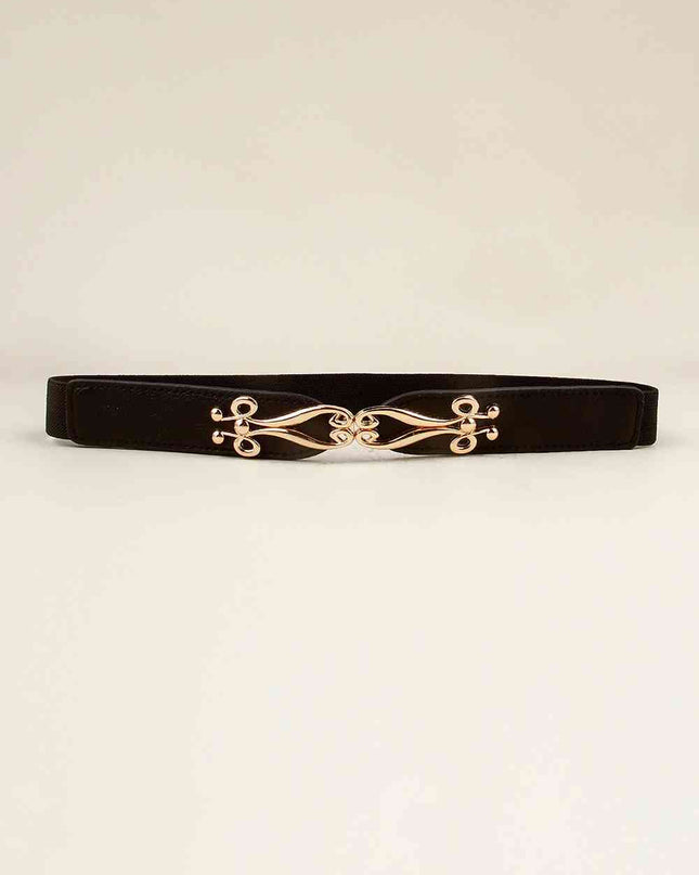 Alloy Buckle Elastic Belt