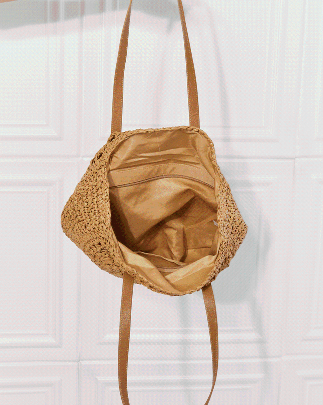 Justin Taylor C'est La Vie Crochet Handbag in Caramel