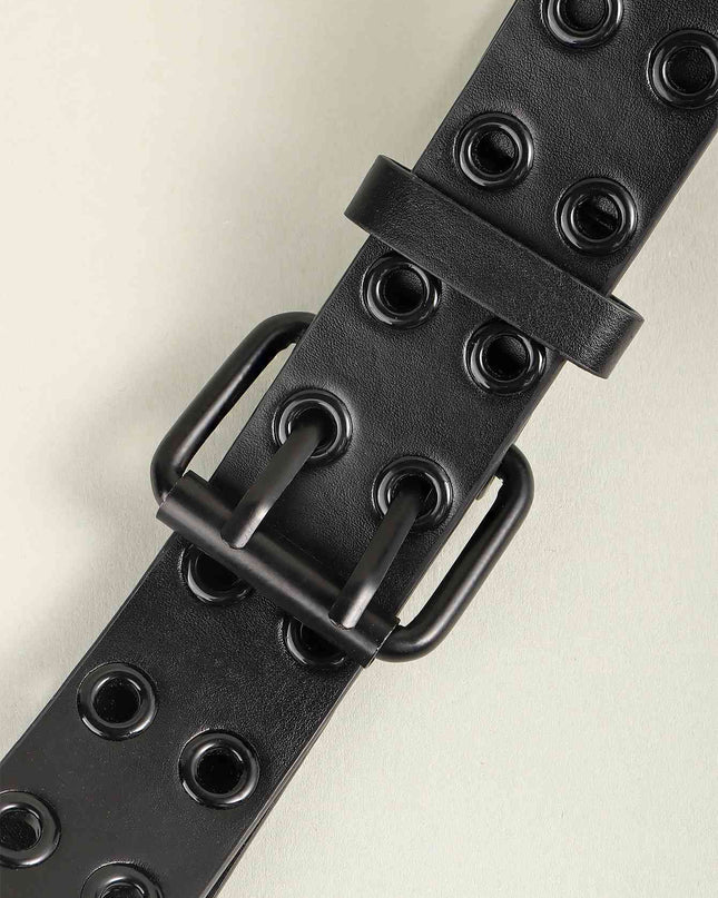 Grommet PU Leather Belt