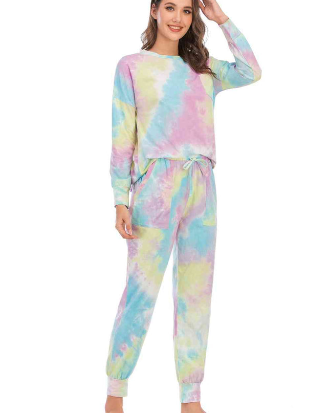 Tie-Dye Top and Pants Lounge Set