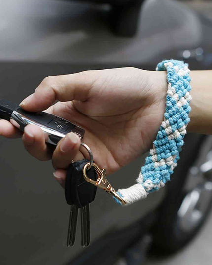 Macrame Wristlet Key Chain