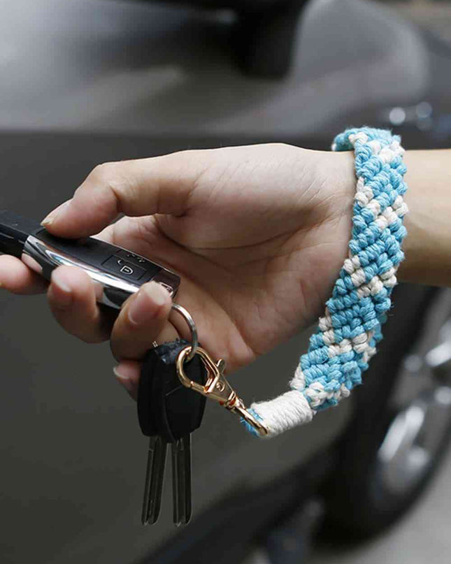 Macrame Wristlet Key Chain