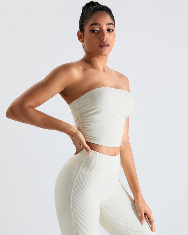 Ribbed Active Bandeau Top