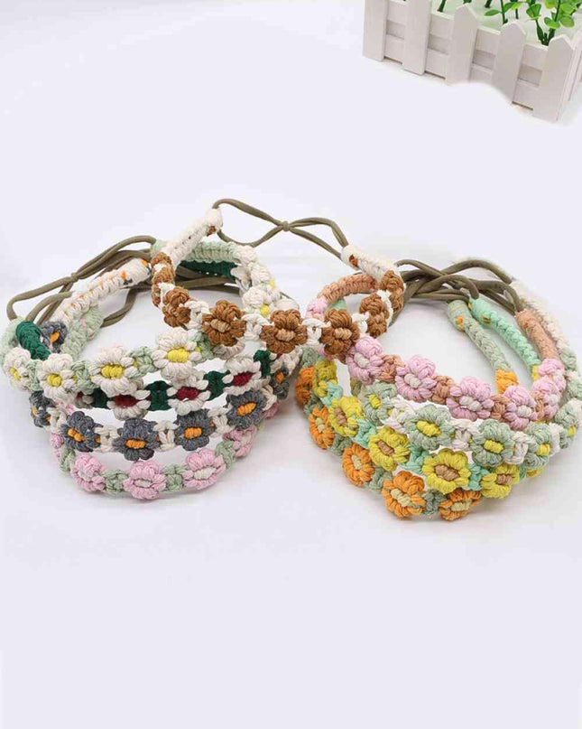 Assorted 2-Pack In My Circle Daisy Macrame Headband