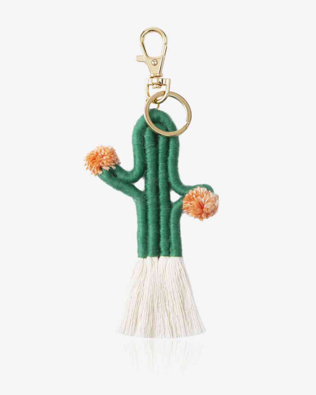Cactus Keychain with Fringe