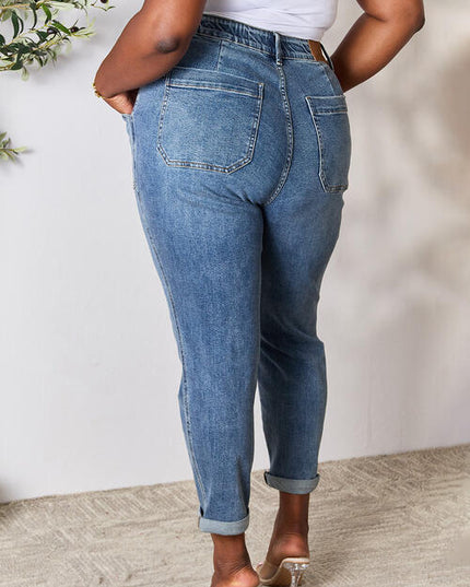 Judy Blue Full Size High Waist Drawstring Denim Jeans