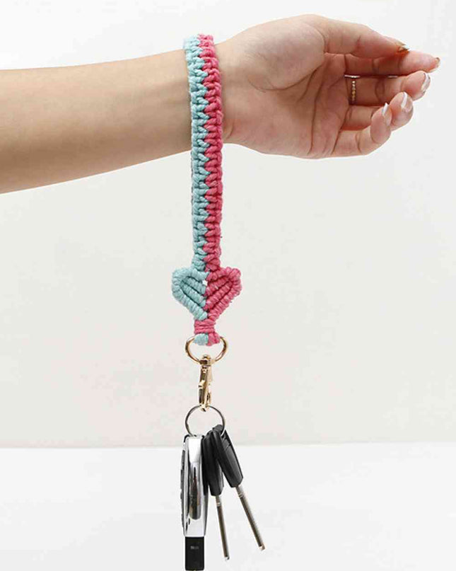 Heart Shape Macrame Key Chain