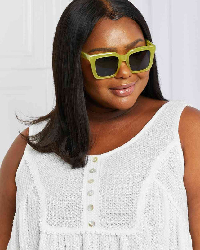 Square TAC Polarization Lens Sunglasses
