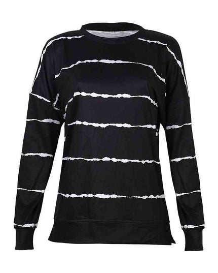 Striped Round Neck T-Shirt