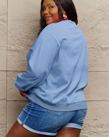 Simply Love Full Size JINGLE ALL THE WAY Long Sleeve Sweatshirt