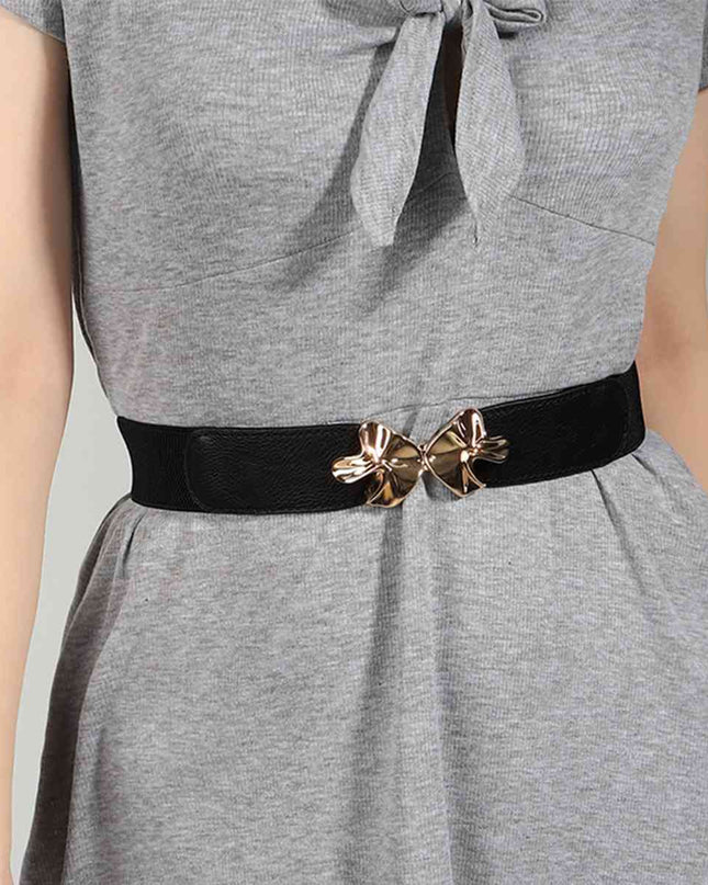 Alloy Buckle Elastic Belt