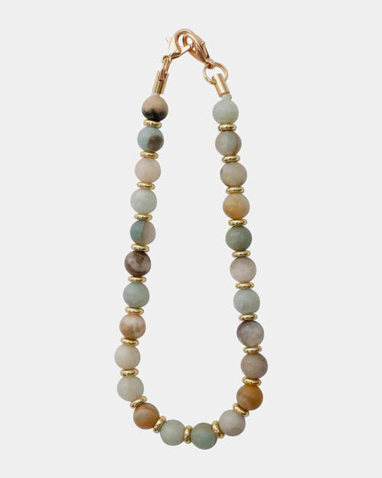 Beaded Natural Stone Key Chain