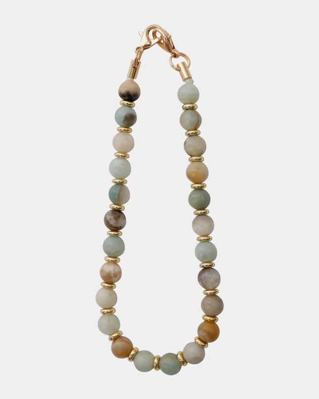 Beaded Natural Stone Key Chain