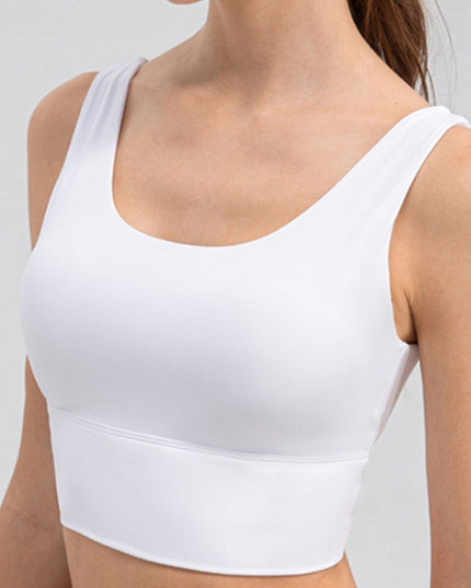 Scoop Neck Wide Strap Active Tank