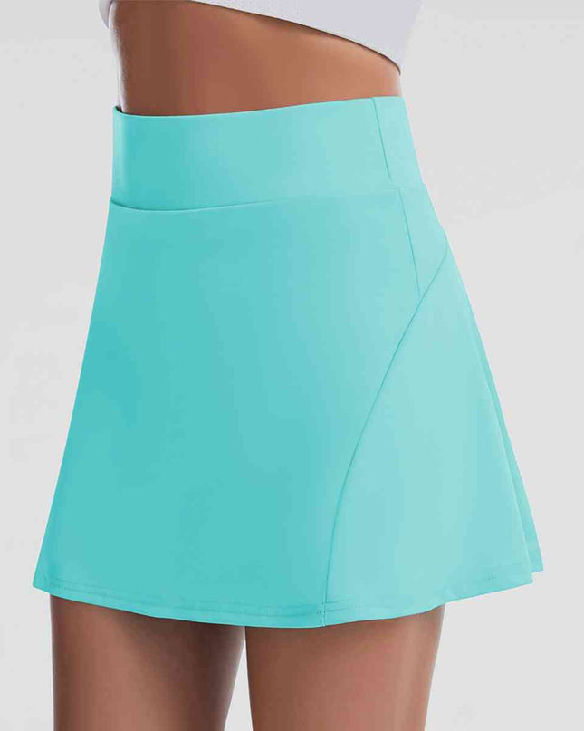 Wide Waistband Sports Skort