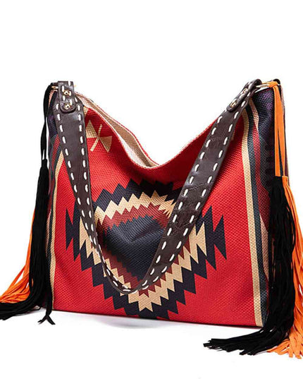 Geometric Canvas Tote Bag