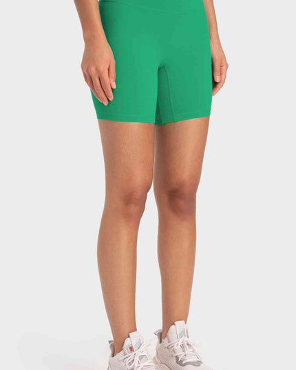 Staying Cozy Wide Waistband Biker Shorts
