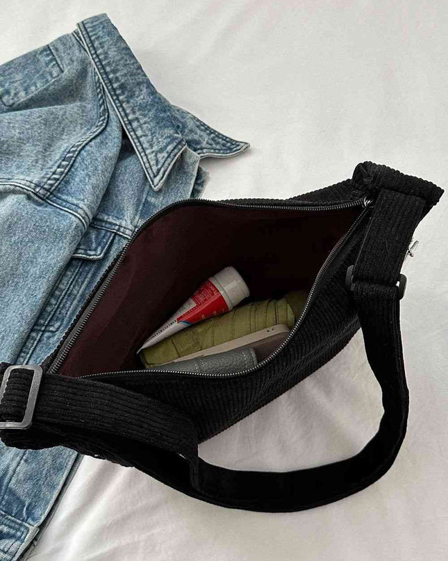 Large Corduroy Shoulder Bag