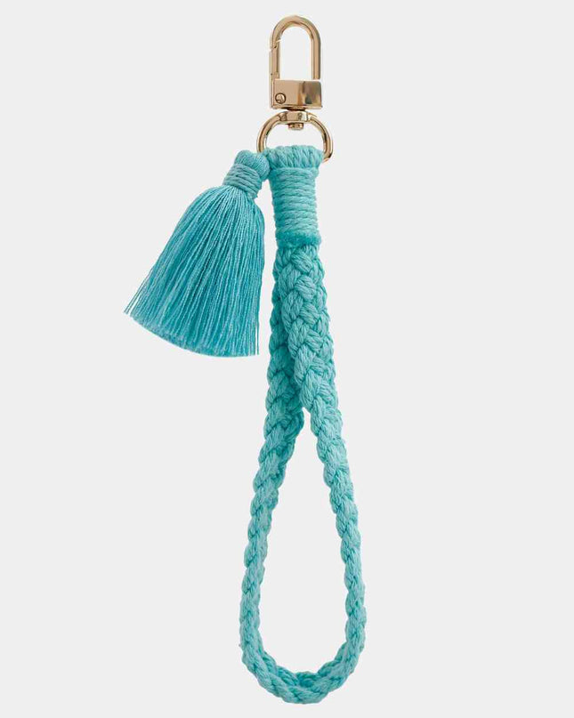 Cotton Tassel Alloy Closure Key Chain