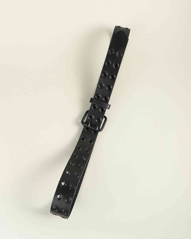 Grommet PU Leather Belt