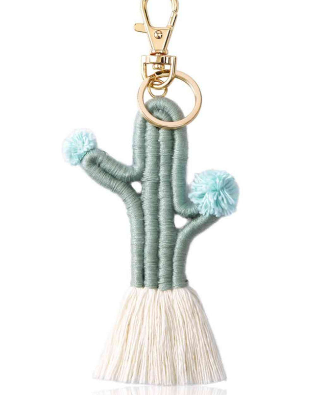 Cactus Keychain with Fringe
