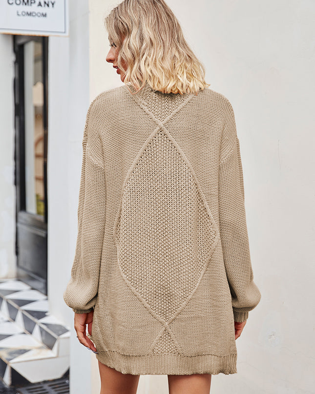 Open Front Cardigan with Pockets