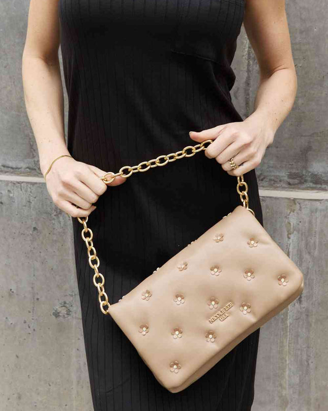 Nicole Lee USA Diamond Flower Messenger Crossbody Bag