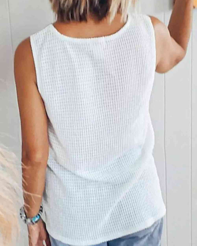 Color Block V-Neck Tank Top