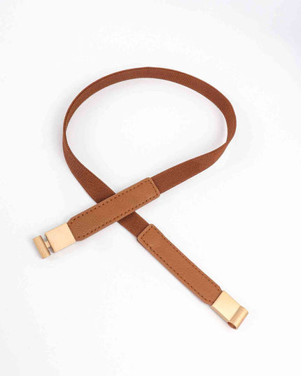 PU Elastic Skinny Belt