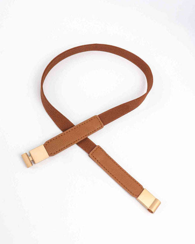 PU Elastic Skinny Belt